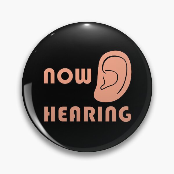 Item preview, Now Hearing – Funny Wordplay Ear Illustration (Now Hiring Pun) designed and sold by WordPlayStudio.