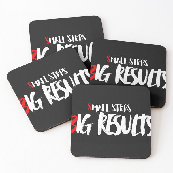 Item preview, Small Steps Big Results – Motivational Minimalist Quote Design designed and sold by DGK4ink.