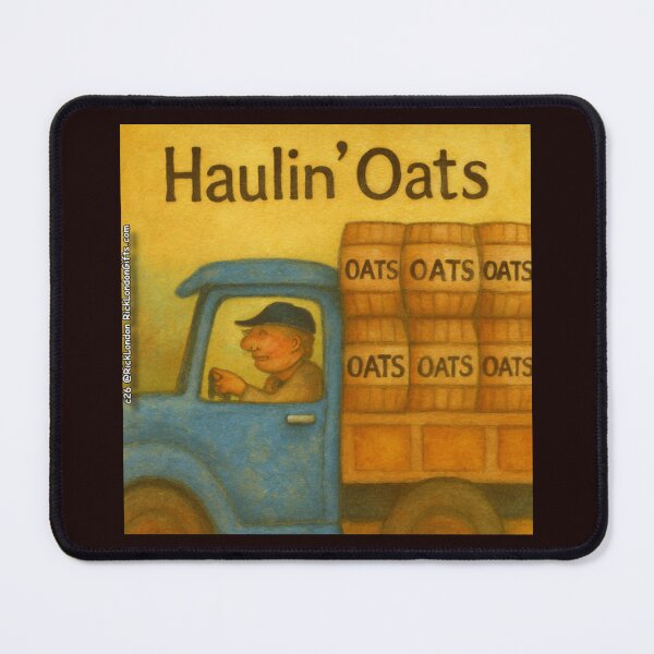 Item preview, Haulin’ Oats Pun Cartoon Design designed and sold by Rick London Gifts.