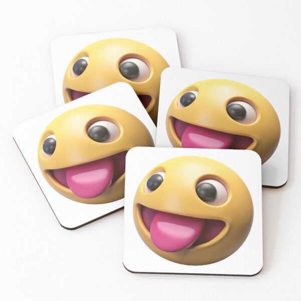 Item preview, Playful emoji with tongue out and winking eye expressing joy designed and sold by Creative88Art.