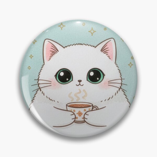 Item preview, You are My Purrfect Match Postcard Cute White Cat Illustration with Cacao designed and sold by lulu-o-lulu.