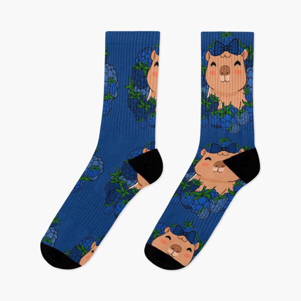 Item preview, Cute Kawaii Capybara with Blackberry Wreath designed and sold by Kanniax.