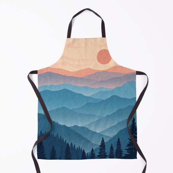 Item preview, Minimalist Line-Art Mountain Set - Vibrant Sunset Edition. designed and sold by LuxeBuzz.