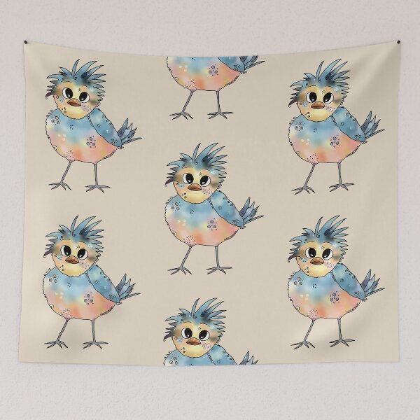 Item preview, colorful bird designed and sold by Blumchen.