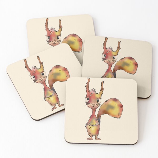 Item preview, colorful squirrel designed and sold by Blumchen.