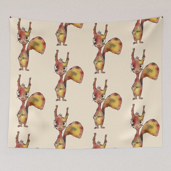 Item preview, colorful squirrel designed and sold by Blumchen.