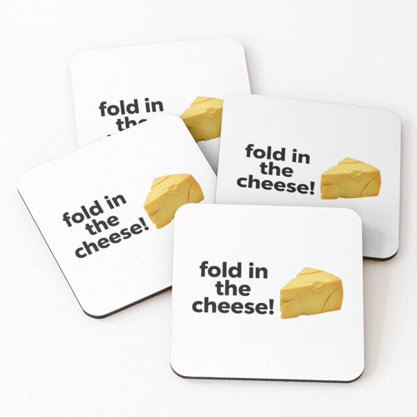Item preview, Fold In the Cheese!  Funny Cooking Quote Design with Yellow Cheese Illustration designed and sold by Ditstyle.