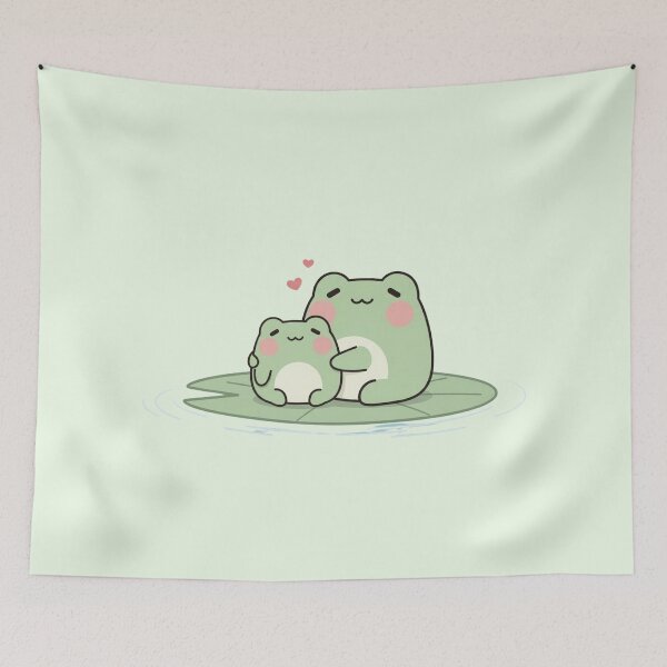 Item preview, Cute Frog Couple – Kawaii Valentine’s Love designed and sold by soletstudio.