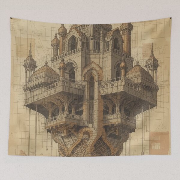 Item preview, The Floating Citadel designed and sold by AbstractAnom.