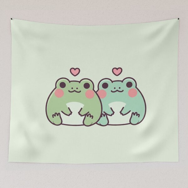 Item preview, Cute Frog Couple in Love – Kawaii Valentine’s Day Design designed and sold by soletstudio.