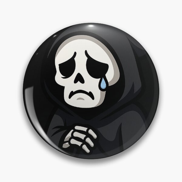 Item preview, sad skully designed and sold by StarryLootCrate.