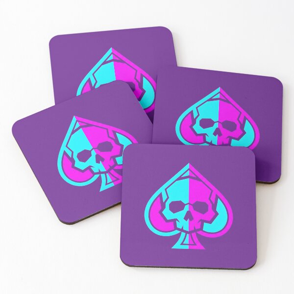 Item preview, Cyberpunk Neon Skull Ace of Spades Glitch Art 2026 designed and sold by MarCinu Art.