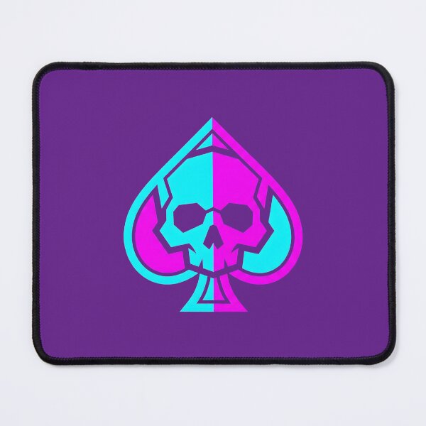 Item preview, Cyberpunk Neon Skull Ace of Spades Glitch Art 2026 designed and sold by MarCinu Art.