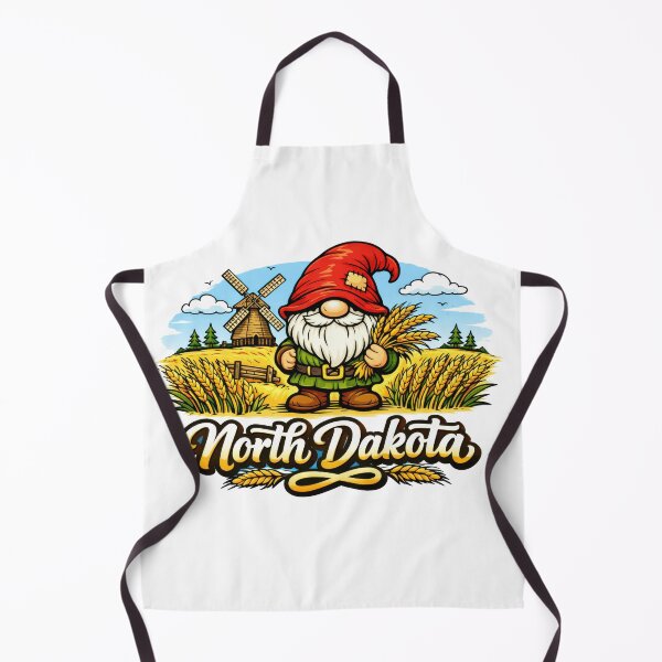 Item preview, North Dakota Gnome in Golden Fields with Windmill designed and sold by Moriarty's Digital Visions.
