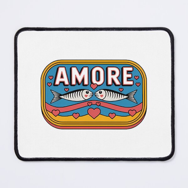 Item preview, Amore Sardines - Retro Tinned Fish Aesthetic designed and sold by ItaloVibes.