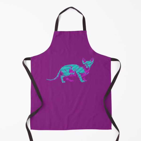 Item preview, Vaporwave Sphynx Cat Glitch Neon Aesthetic designed and sold by MarCinu Art.