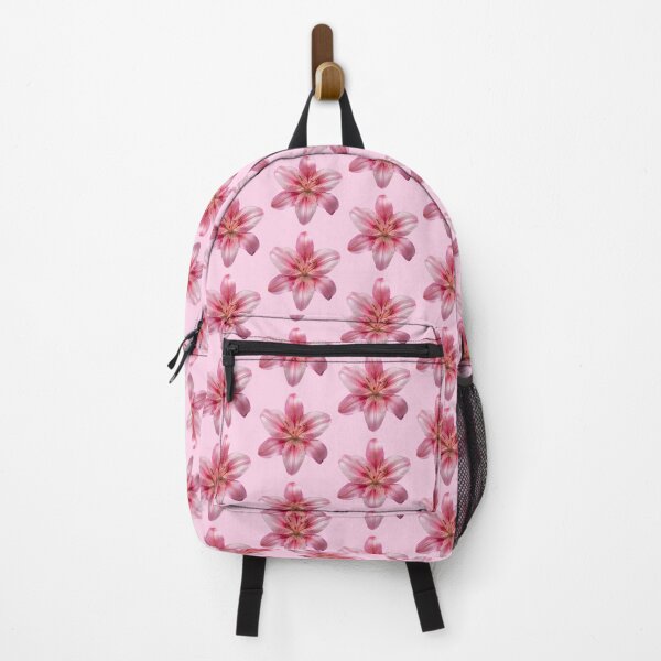 Item preview, pink lily flower sticker designed and sold by inainart.