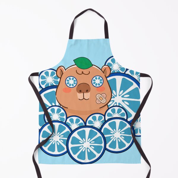 Artikelvorschau, Blue Zen Capybara Spa-Tag mit Verband entworfen und verkauft von Kanniax.