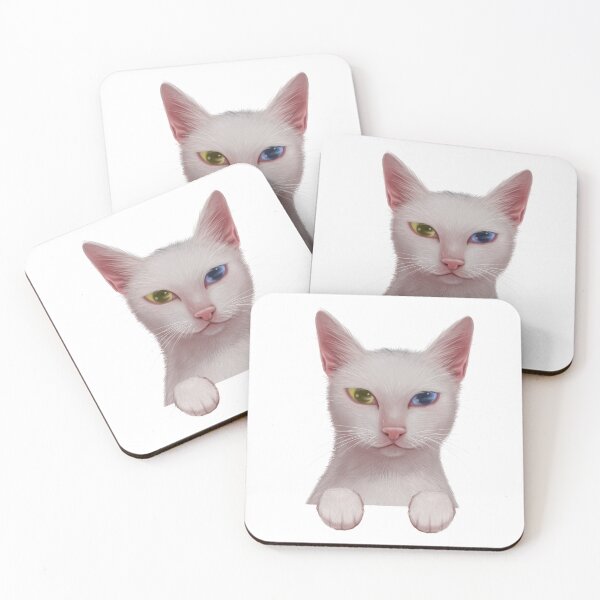 Item preview, Odd Eyed White Cat designed and sold by Springethereal.