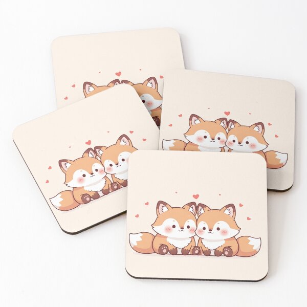 Item preview, Cute Fox Couple in Love – Kawaii Valentine’s Day Illustration designed and sold by soletstudio.
