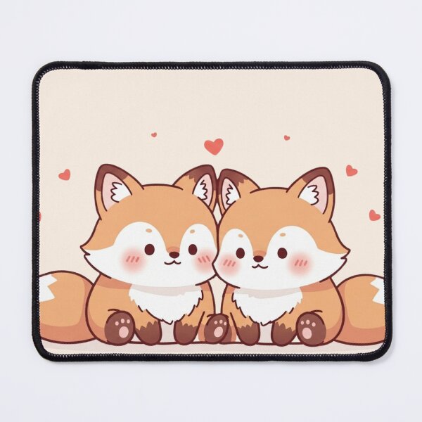 Item preview, Cute Fox Couple in Love – Kawaii Valentine’s Day Illustration designed and sold by soletstudio.