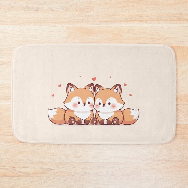Item preview, Cute Fox Couple in Love – Kawaii Valentine’s Day Illustration designed and sold by soletstudio.