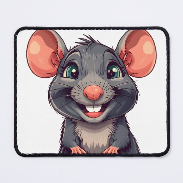 Item preview, Cute Blue Rat Cartoon Sticker designed and sold by Teewave-Ashish.