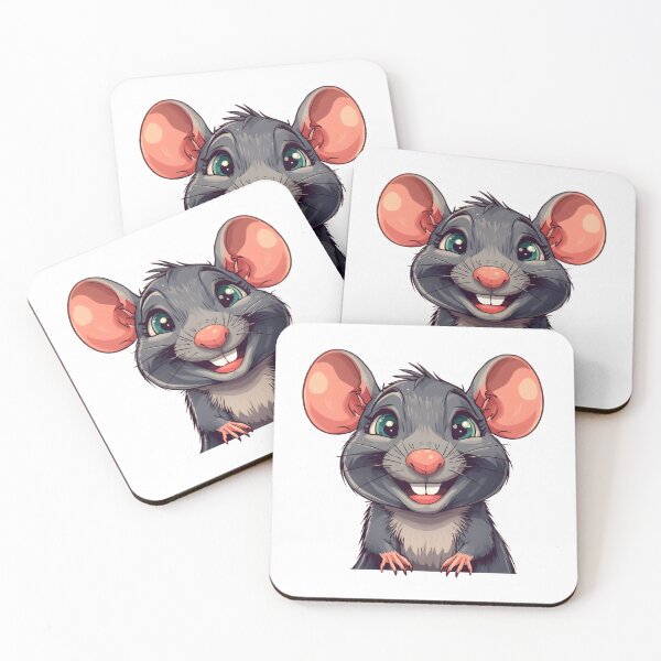 Item preview, Cute Blue Rat Cartoon Sticker designed and sold by Teewave-Ashish.