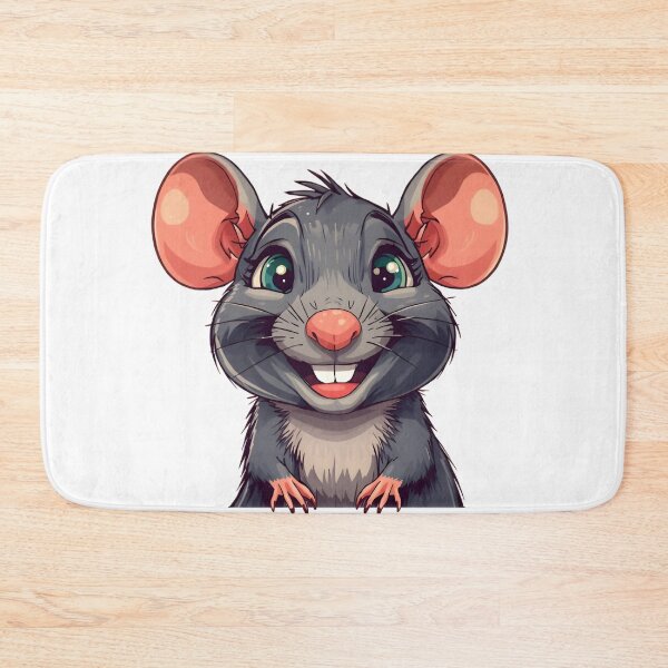 Item preview, Cute Blue Rat Cartoon Sticker designed and sold by Teewave-Ashish.