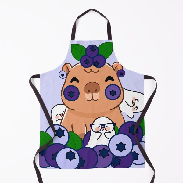 Item preview, Kawaii Blueberry Capybara and Little Spirits designed and sold by Kanniax.