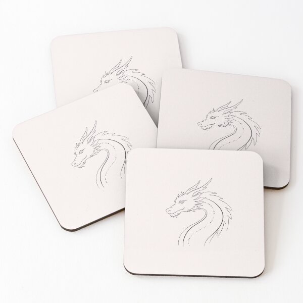 Item preview, Minimalist Dragon Line Art Zen Ink Drawing Aesthetic Wall Art designed and sold by TshirtAlles .
