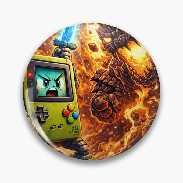 Item preview, Pixel vs Flamemonster - the retro epic designed and sold by 1UPstores.