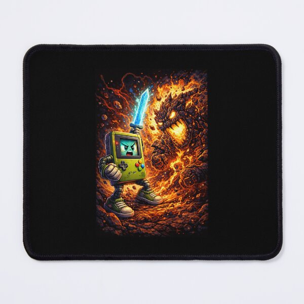 Item preview, Pixel vs Flamemonster - the retro epic designed and sold by 1UPstores.