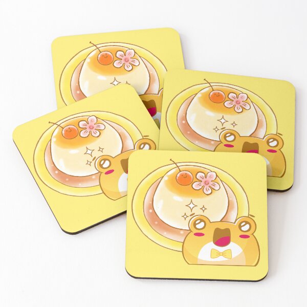 Item preview, Kawaii Frog and Japanese Purin Pudding designed and sold by Kanniax.