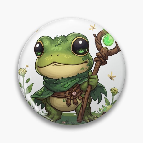 Item preview, Ribban Thickethex – The Trickster of Murky Magic | Enchanted Swamp Frog Mage Fantasy Art designed and sold by Monzora.