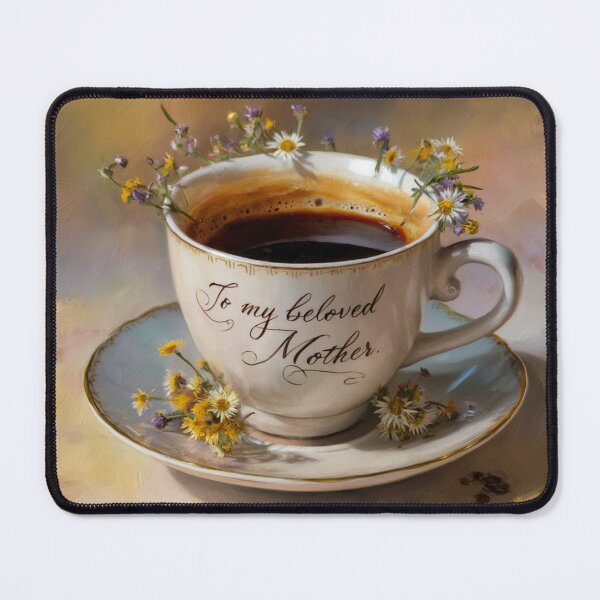 Item preview, Coffee with the scent of flowers,oil paint. designed and sold by elegantpaterns.