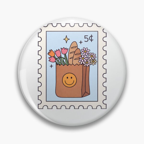 Item preview, Grocery Bag Stamp designed and sold by krystalRomanart.