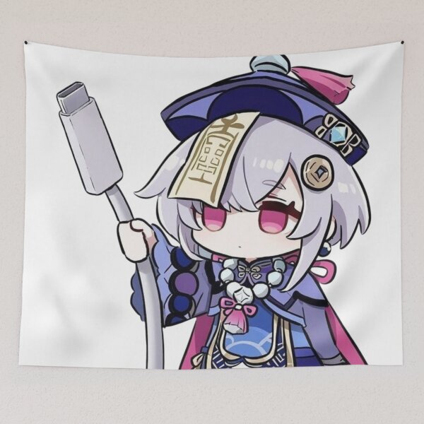 Item preview, Chibi Qiqi Genshin Impact Unplugs Charger designed and sold by KomiArts.