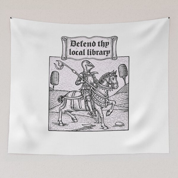 Item preview, Defend Your Local Library Medieval designed and sold by krystalRomanart.
