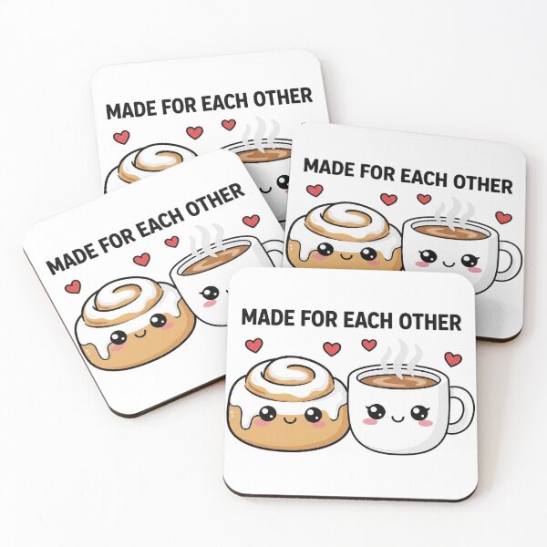 Item preview, Valentine's Day Food Pair, Coffee and Cinnamon Roll designed and sold by KC's.