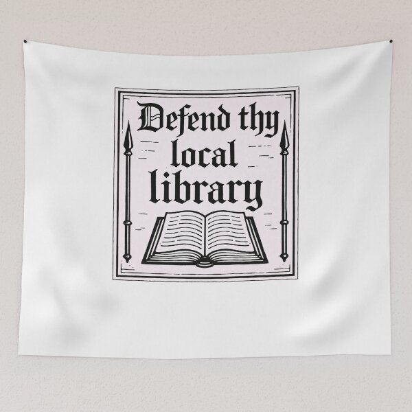 Item preview, Defend Your Local Library Medieval designed and sold by krystalRomanart.