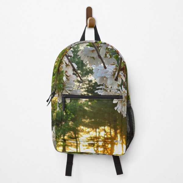 Item preview, White Cherry trees | sunrise | pine trees | morning glow | dawns early light designed and sold by hollycooper.