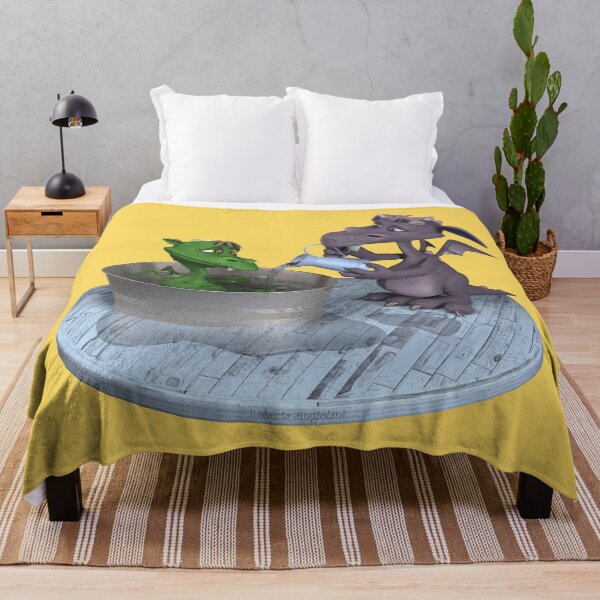 Item preview, Life as a little dragon: bath time designed and sold by Roberta Angiolani.