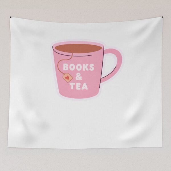 Item preview, Books & Tea Kindle designed and sold by krystalRomanart.