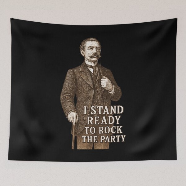 Item preview, I Stand Ready to Rock the Party designed and sold by FoxBaine Designs.