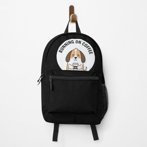 Item preview, Running on coffe dog – Relatable Burnout Sticker designed and sold by sillyweas.