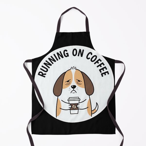 Item preview, Running on coffe dog – Relatable Burnout Sticker designed and sold by sillyweas.