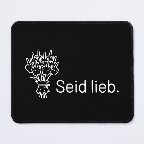Item preview, Be nice. (Weiß) designed and sold by Cornelia Ott.