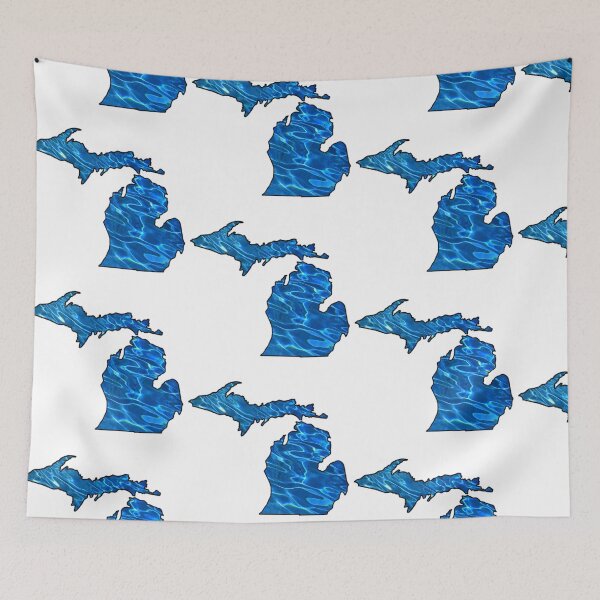 Item preview, Lake Michigan | Great Lake State | water pattern designed and sold by hollycooper.