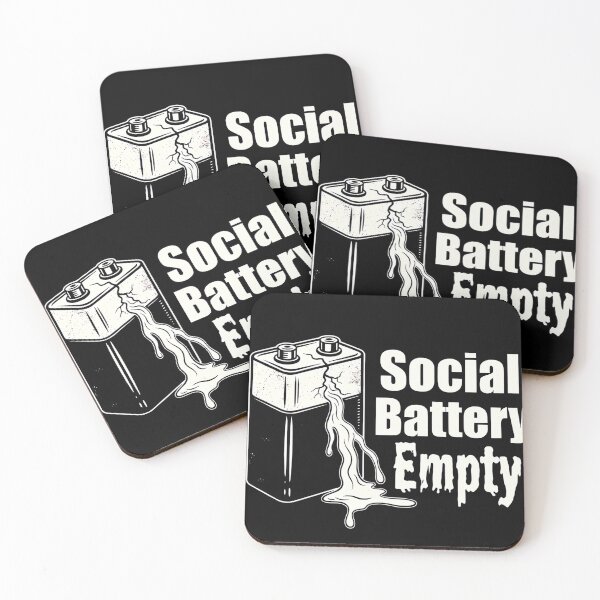 Item preview, Social Battery Empty T-Shirt | Introvert Draining Battery designed and sold by brent778.